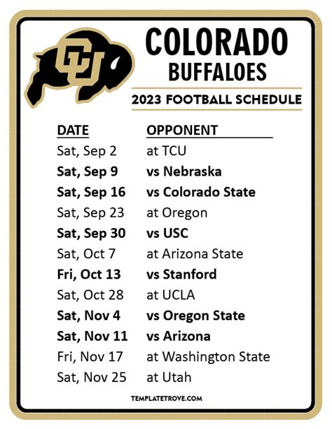 colorado football schedule 2023